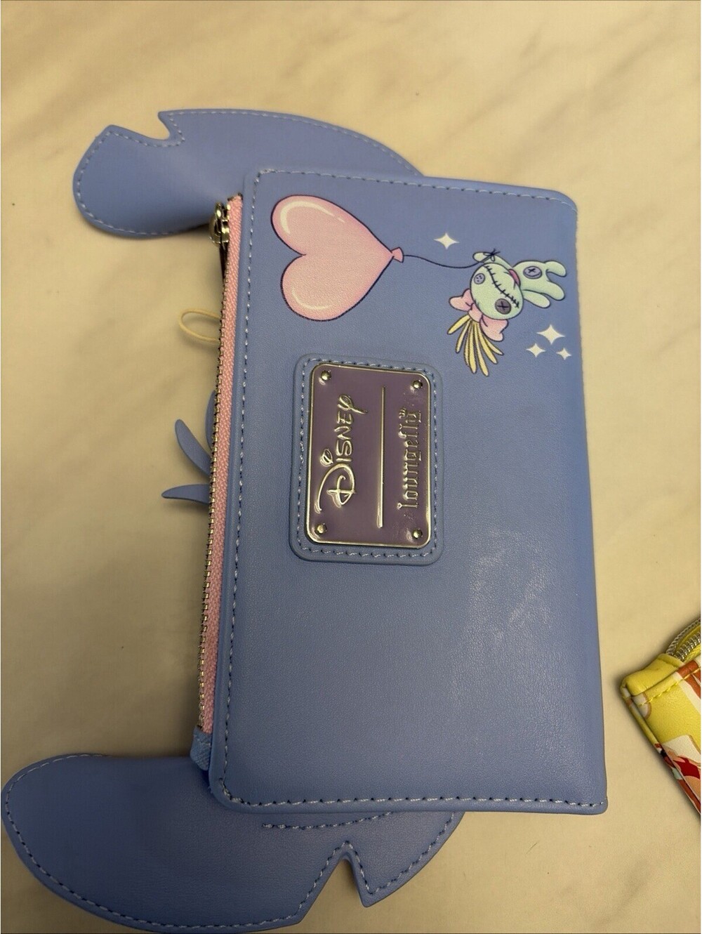 Disney Loungefly Lilo & Stitch Heart Glasses Faux Leather Wallet